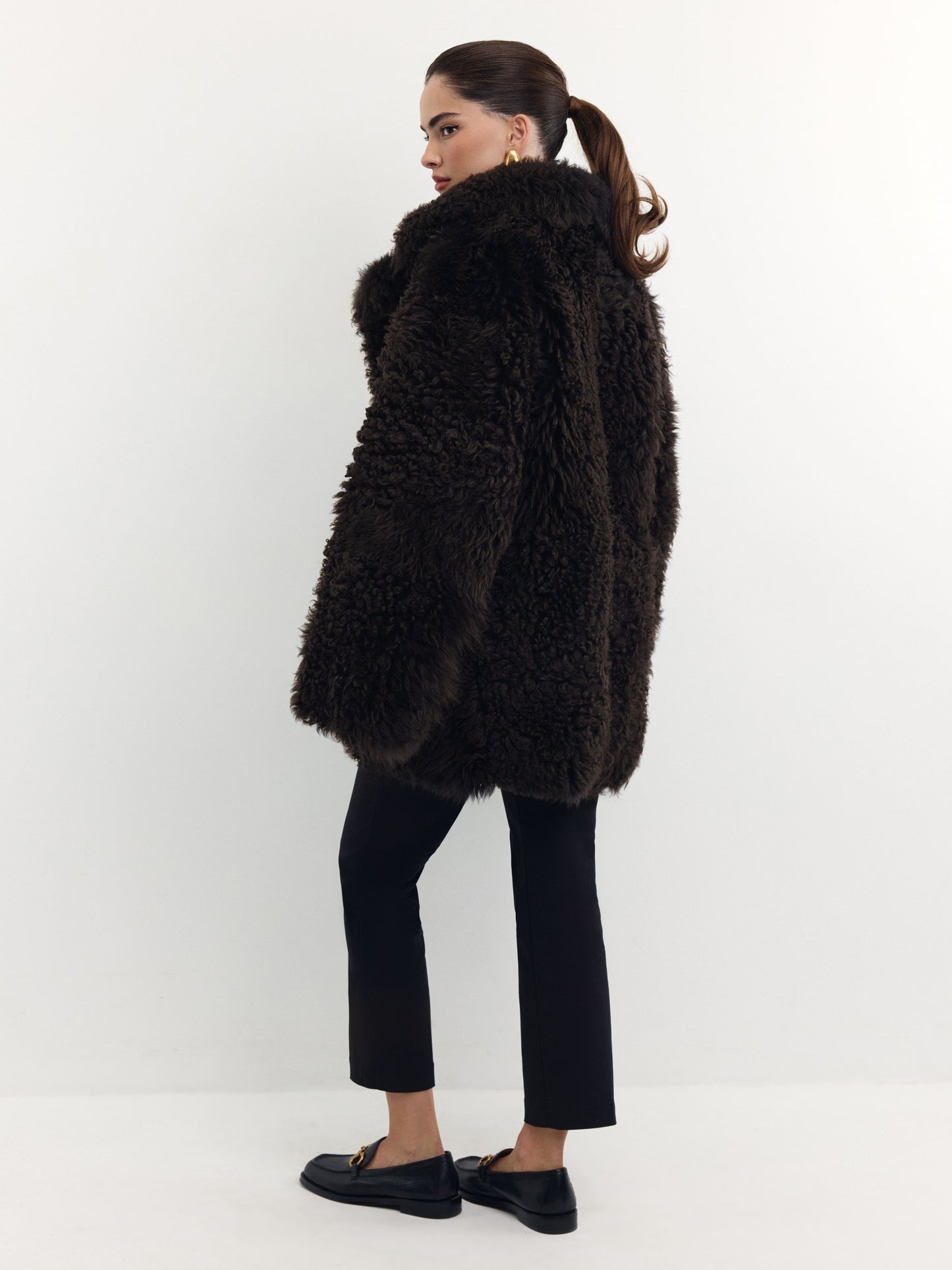 Double-sided fur coat made of Tigrado
