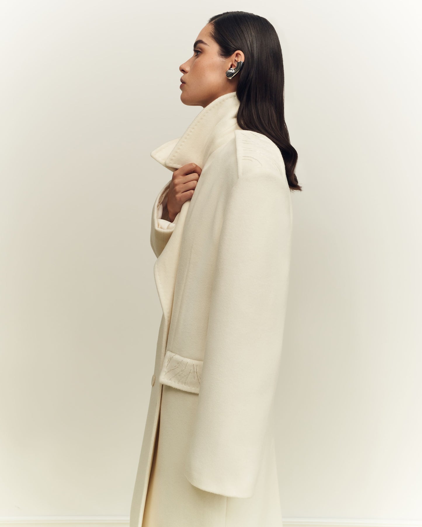 Coat with bead embroidery Moonstone