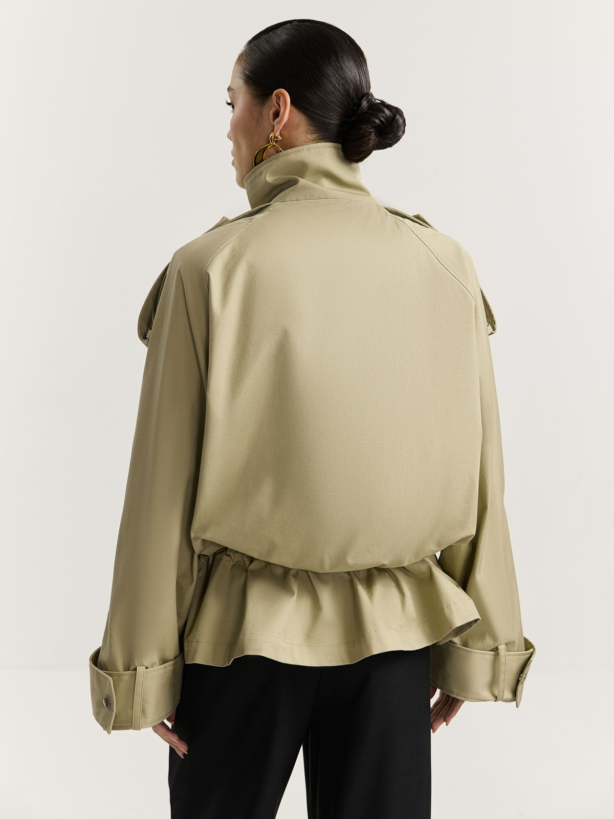 Italian cotton parka with a removable vest