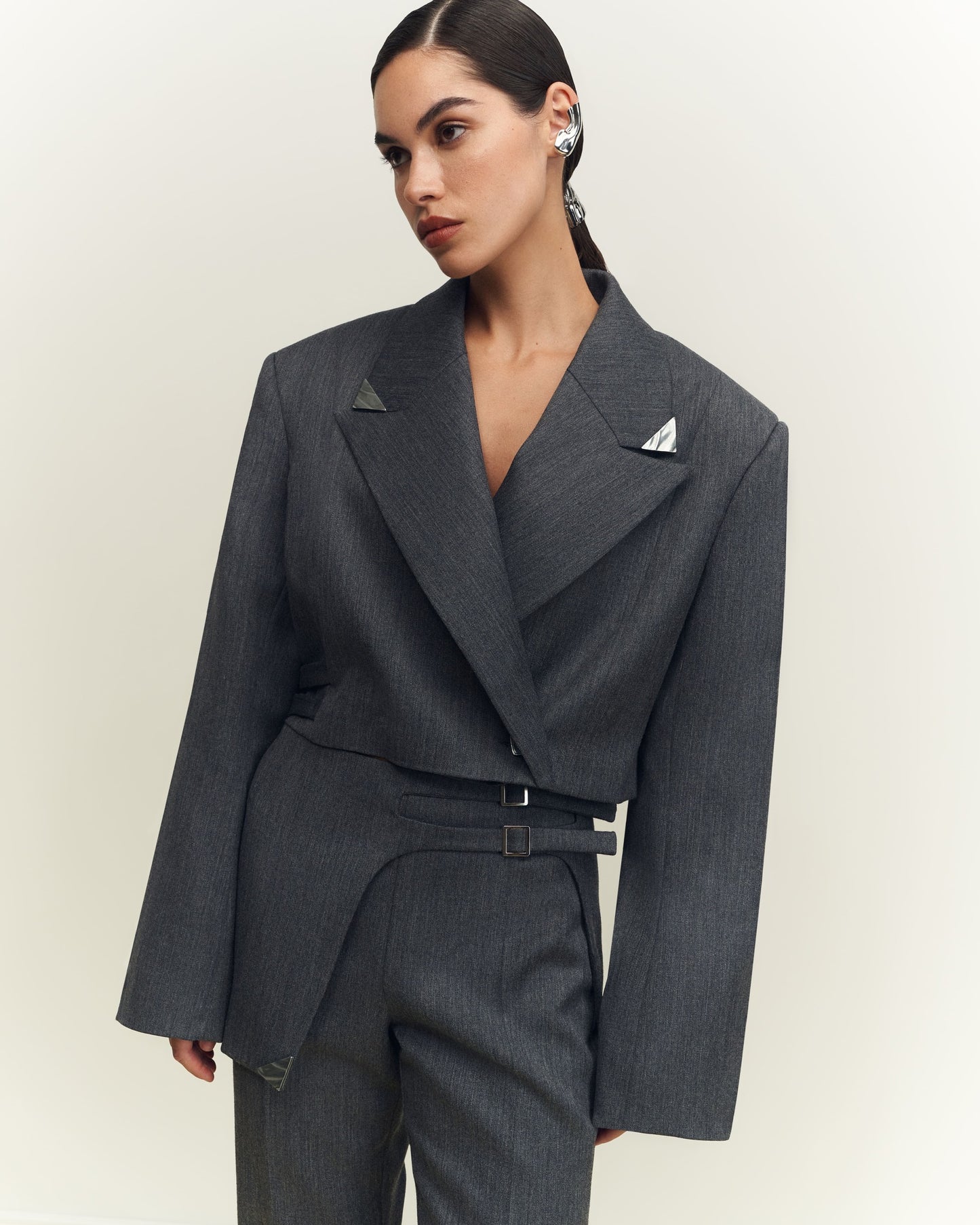 Piece of metal Cropped Jacket