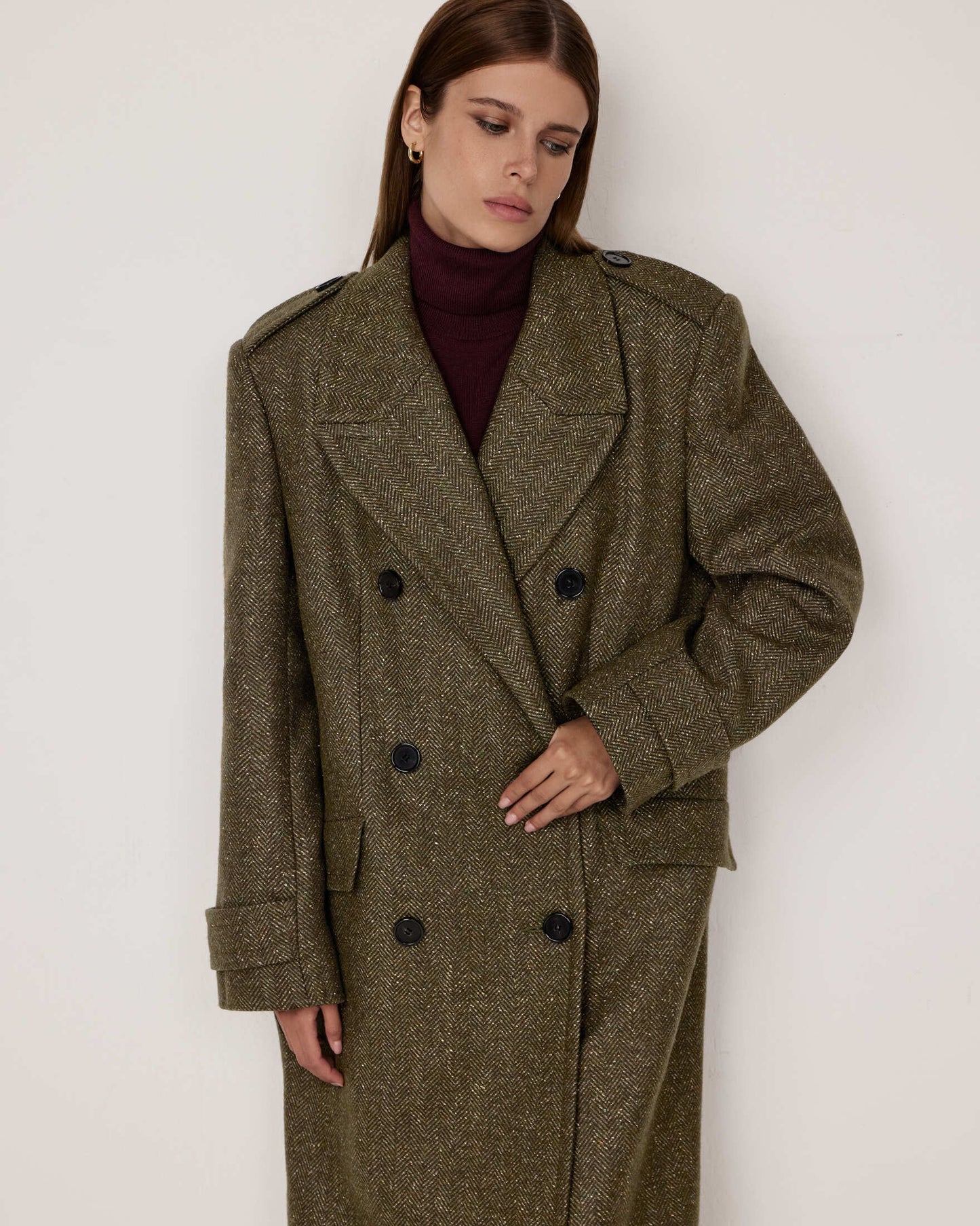 Herringbone coat