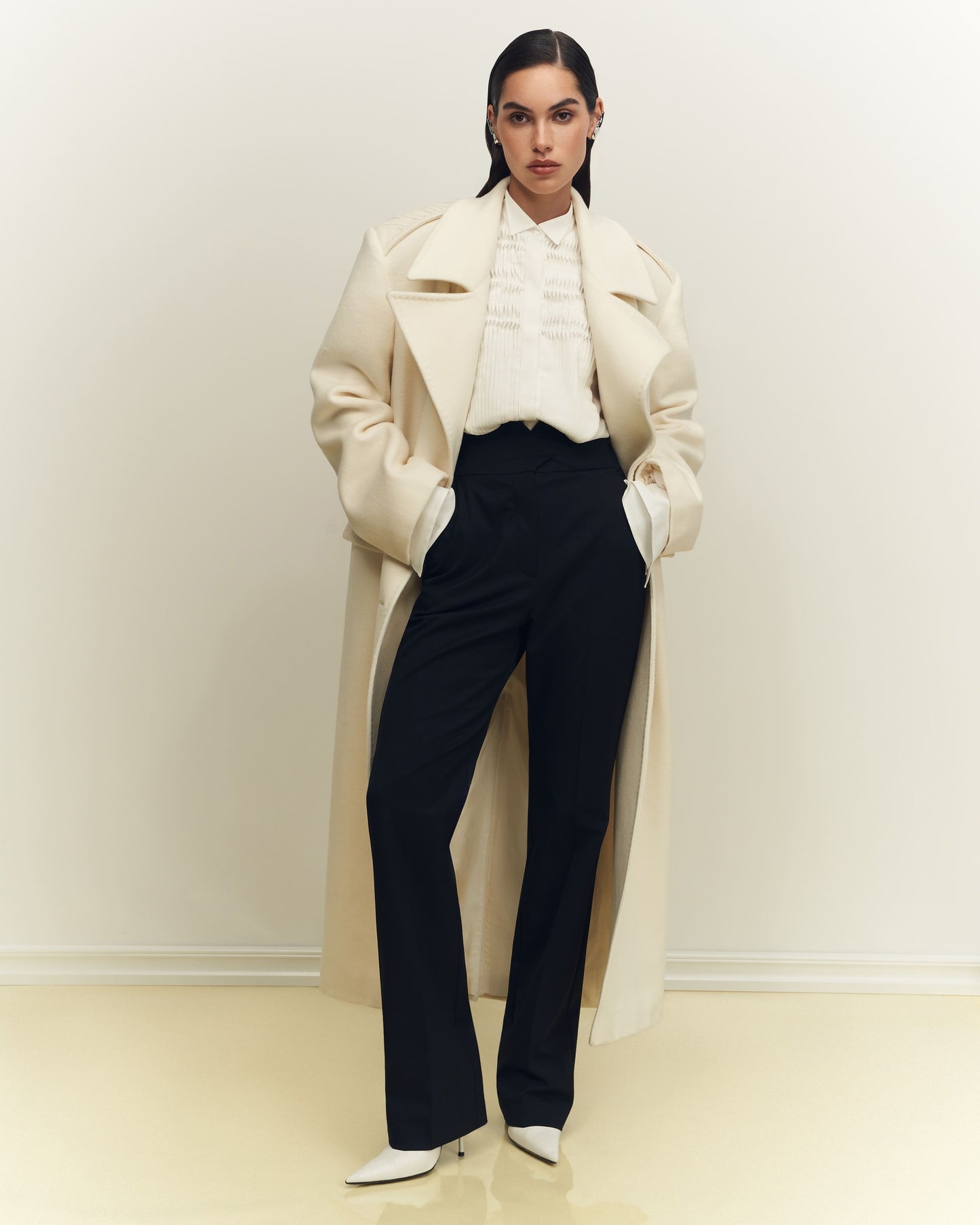 Coat with bead embroidery Moonstone