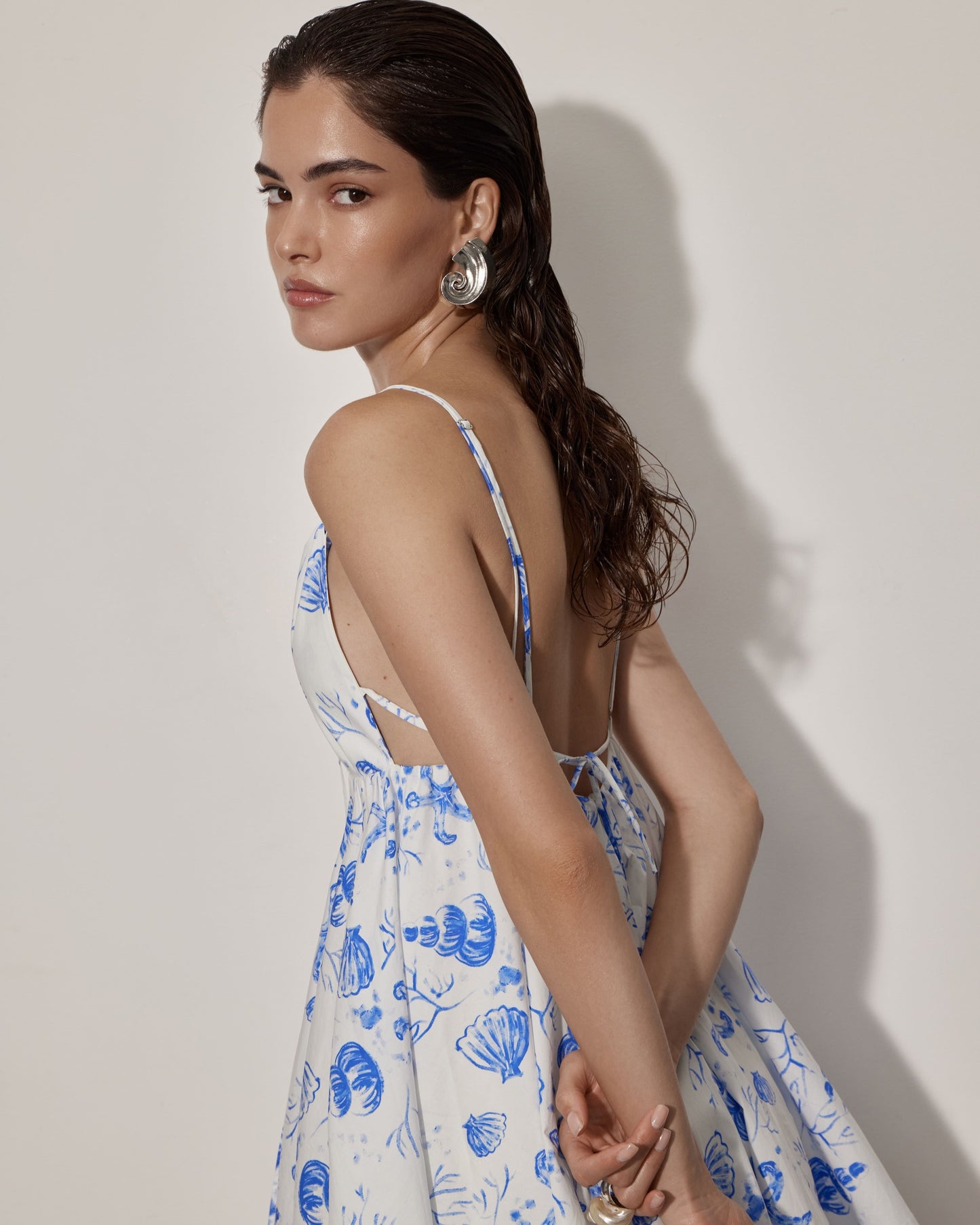 Tie-Strap Mini Dress Shells