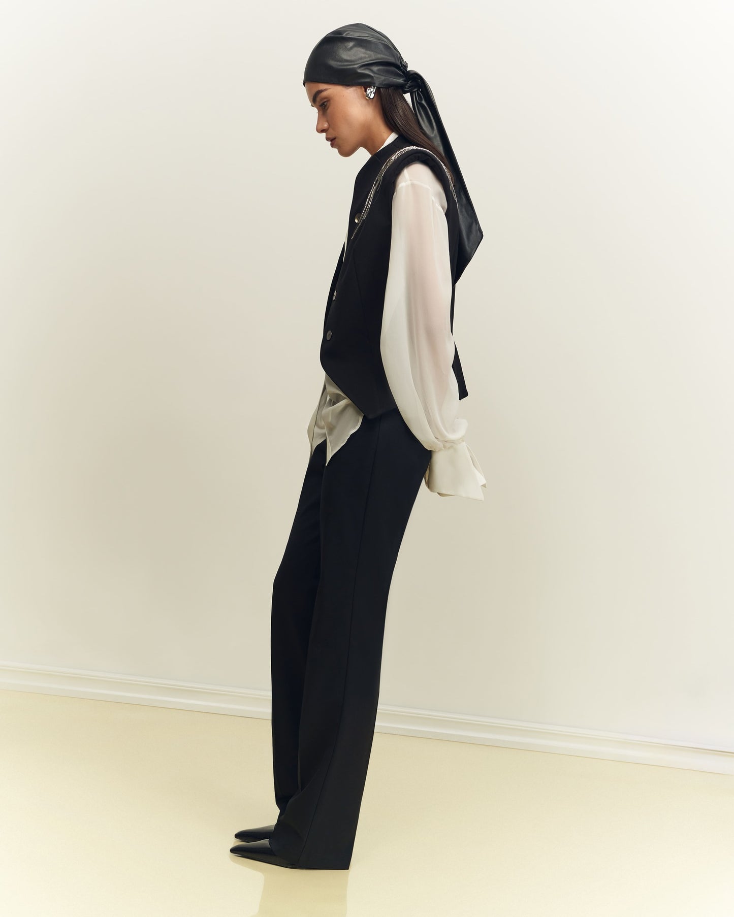 Mirror line beaded vest