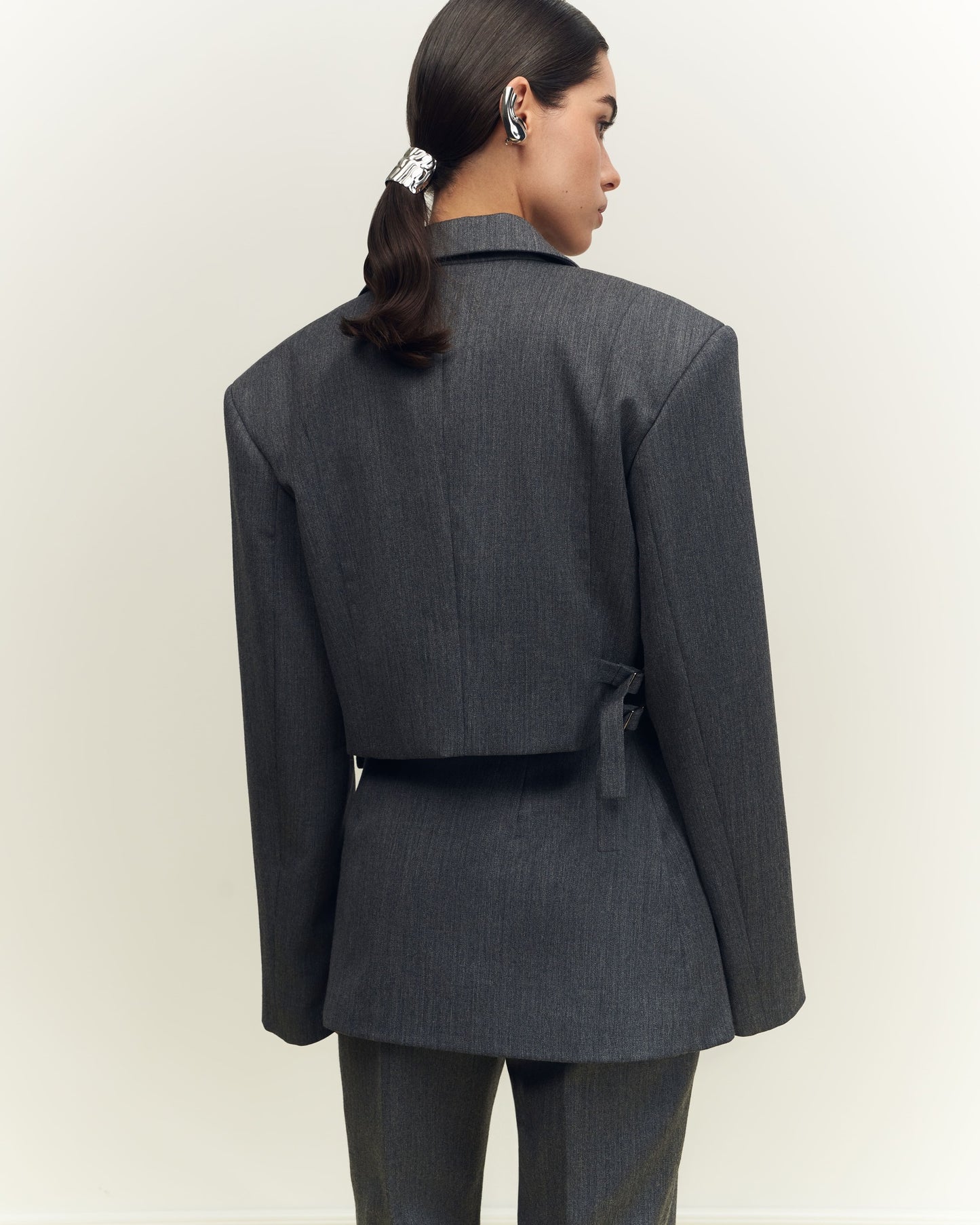 Piece of metal Cropped Jacket