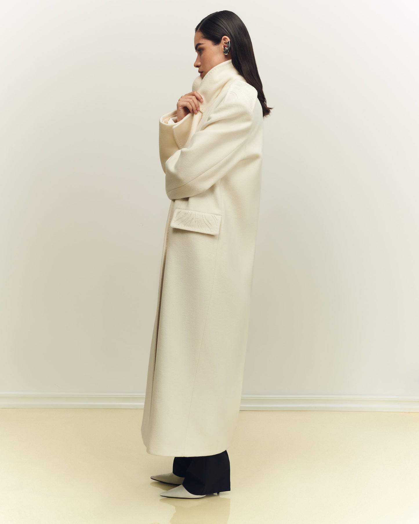 Coat with bead embroidery Moonstone