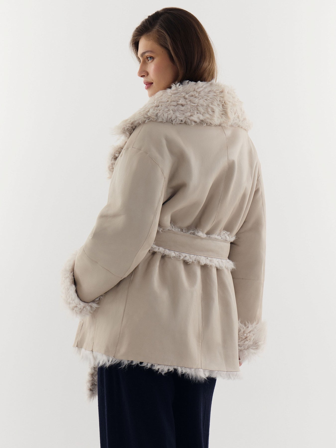 Double-sided fur coat made of Tigrado
