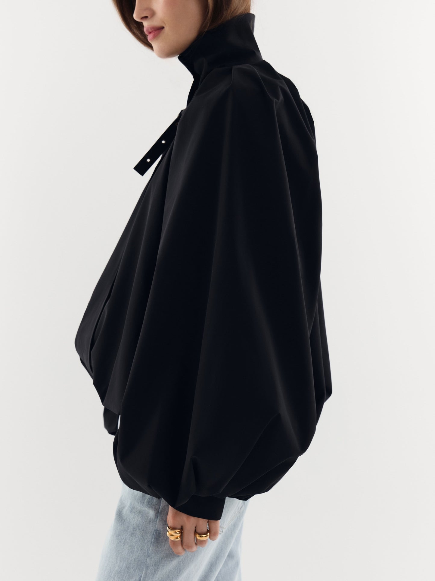 Nude Story x Goucha Voluminous Nylon Bomber