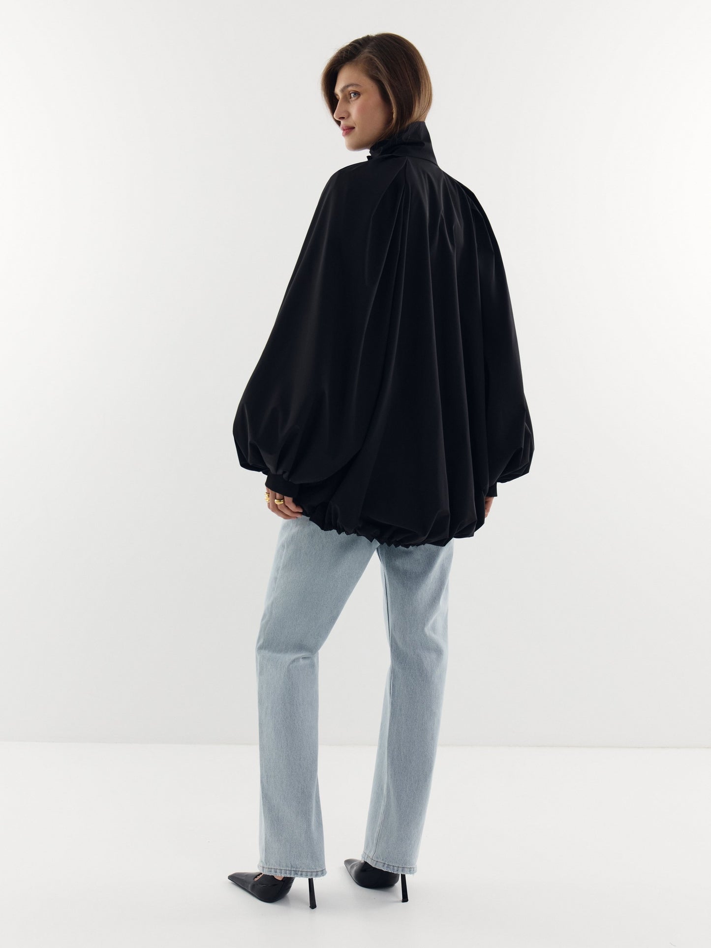 Nude Story x Goucha Voluminous Nylon Bomber