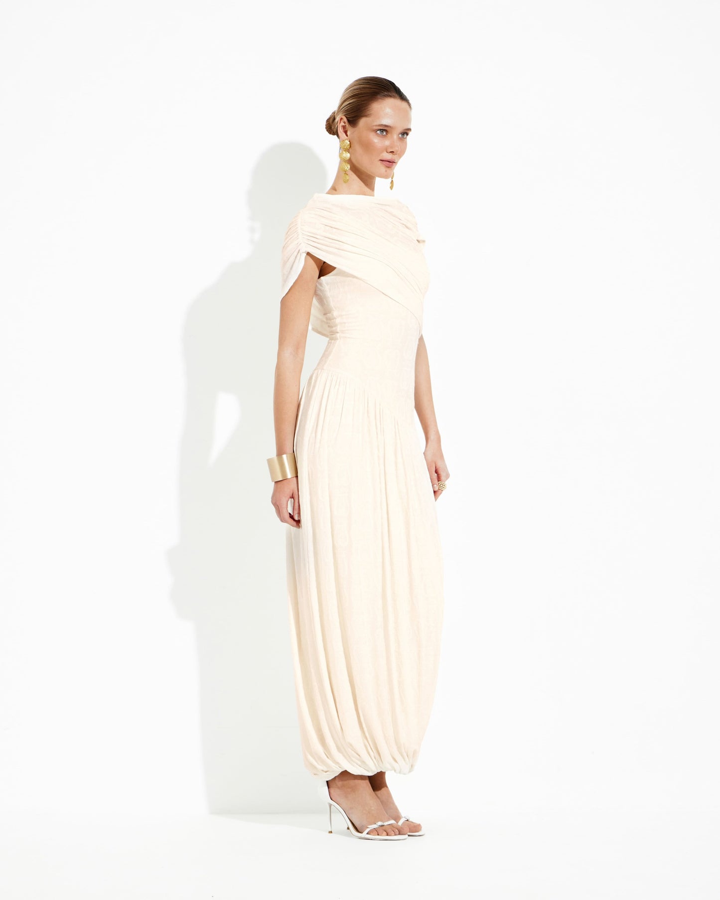 Helios Draped Maxi Dress