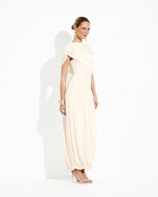 Helios Draped Maxi Dress