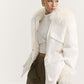 Corduroy parka with llama fur