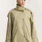 Italian cotton parka with a removable vest