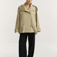 Italian cotton parka with a removable vest
