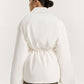 Corduroy parka with llama fur