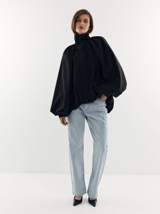 Nude Story x Goucha Voluminous Nylon Bomber