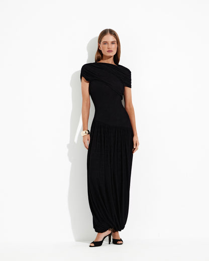 Selene Draped Maxi Dress
