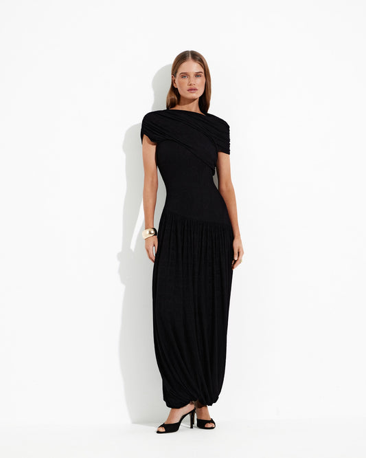 Selene Draped Maxi Dress