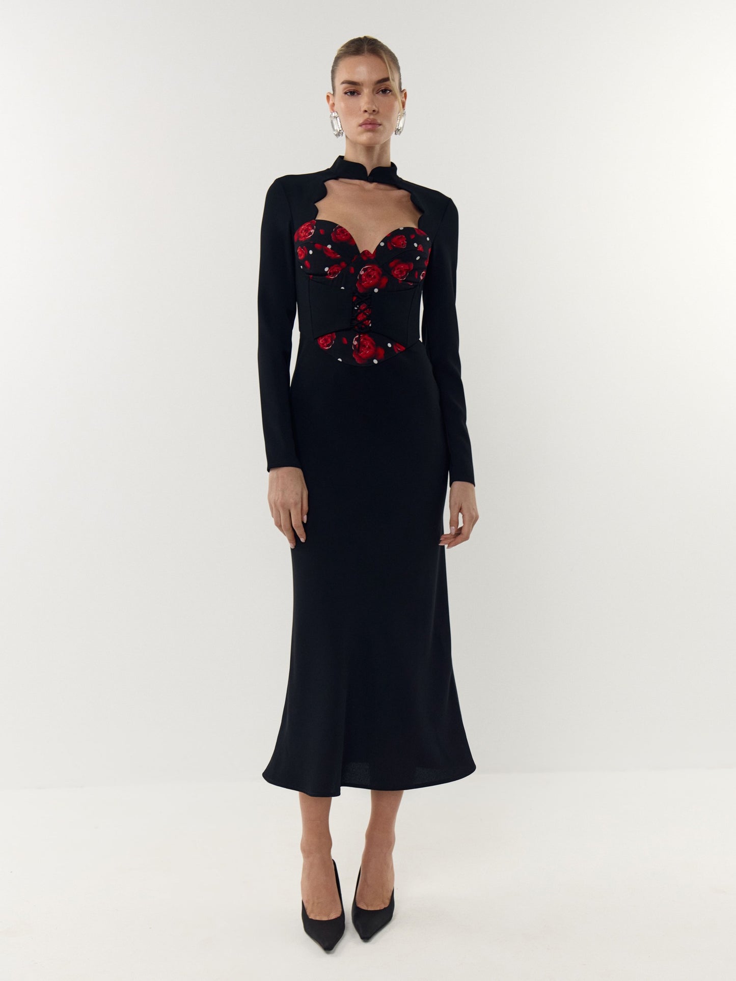 Gamble Corset Dress in Italian Chiffon