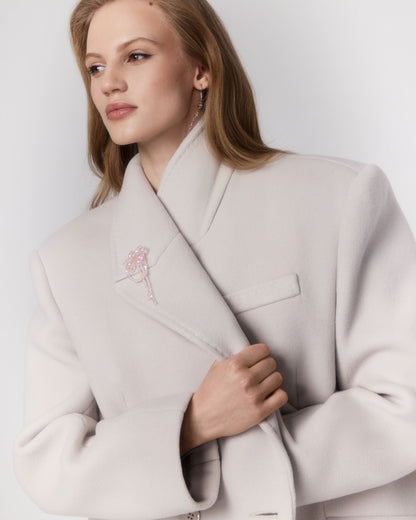 Fleur double-breasted coat