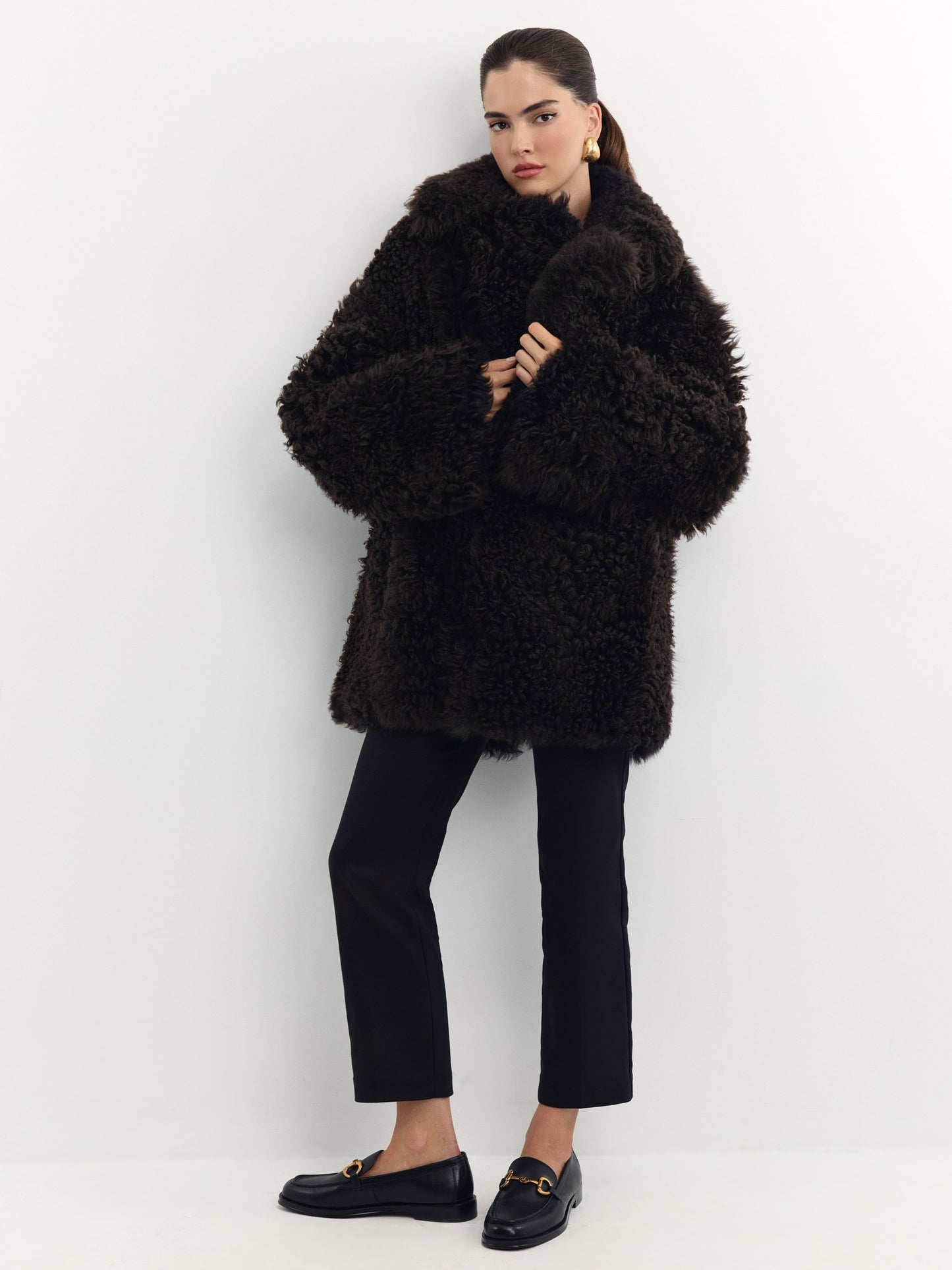 Double-sided fur coat made of Tigrado