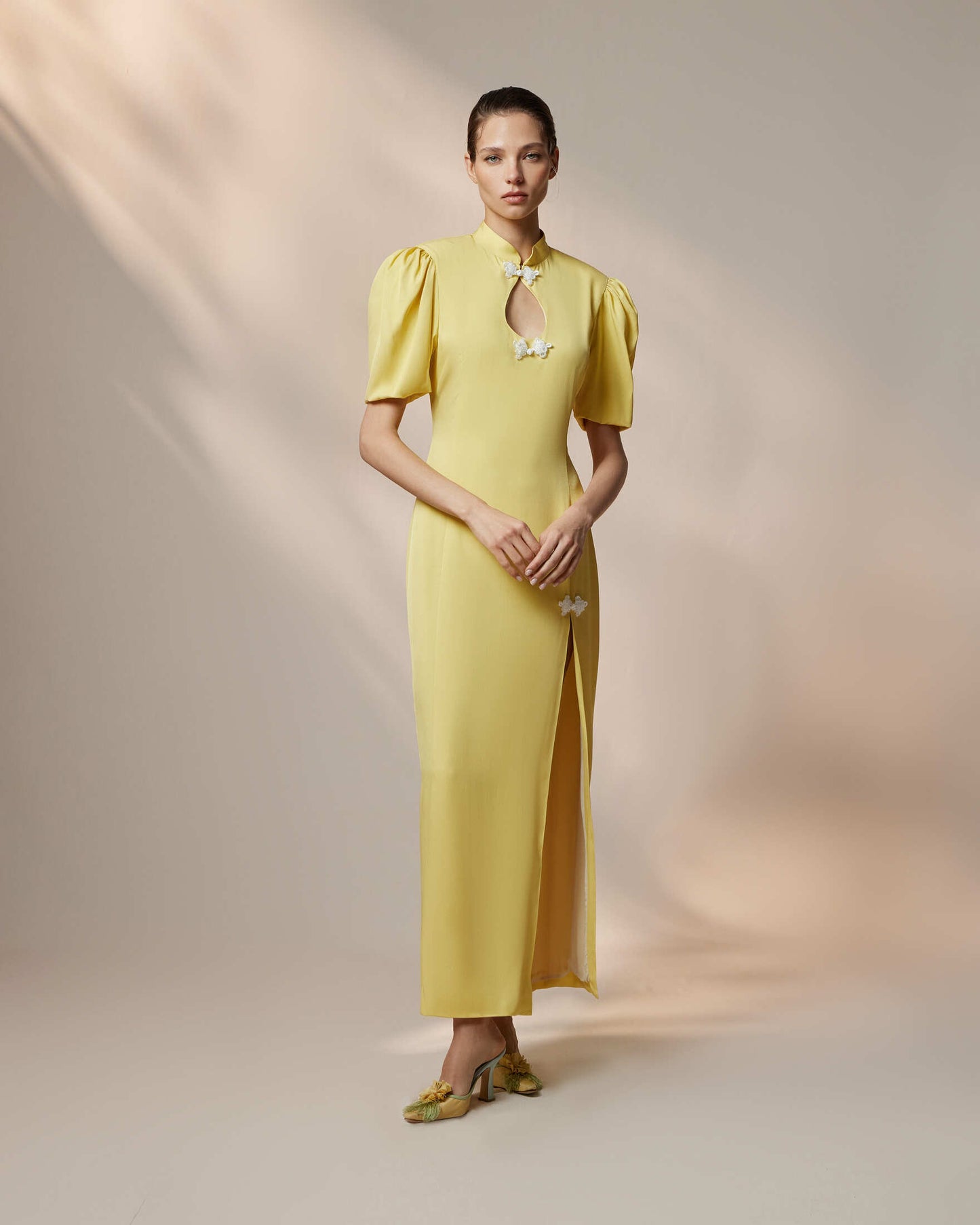 Yellow Jade maxi dress