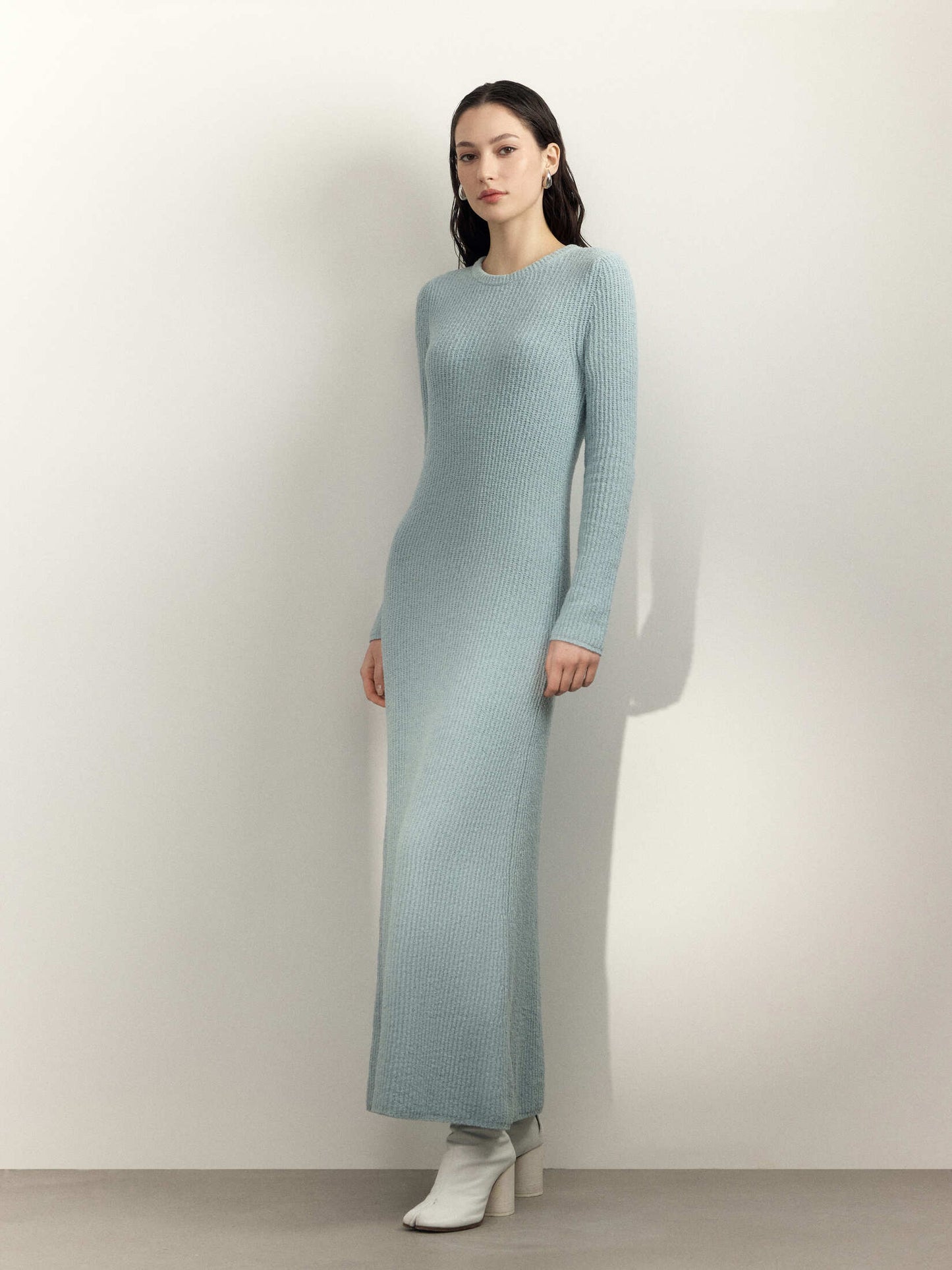 Textured knit dress
