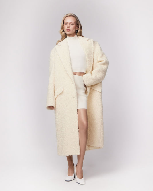 Textured Wool Coat