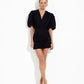 Italian cotton open back dress