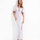 Maxi dress with lace trim