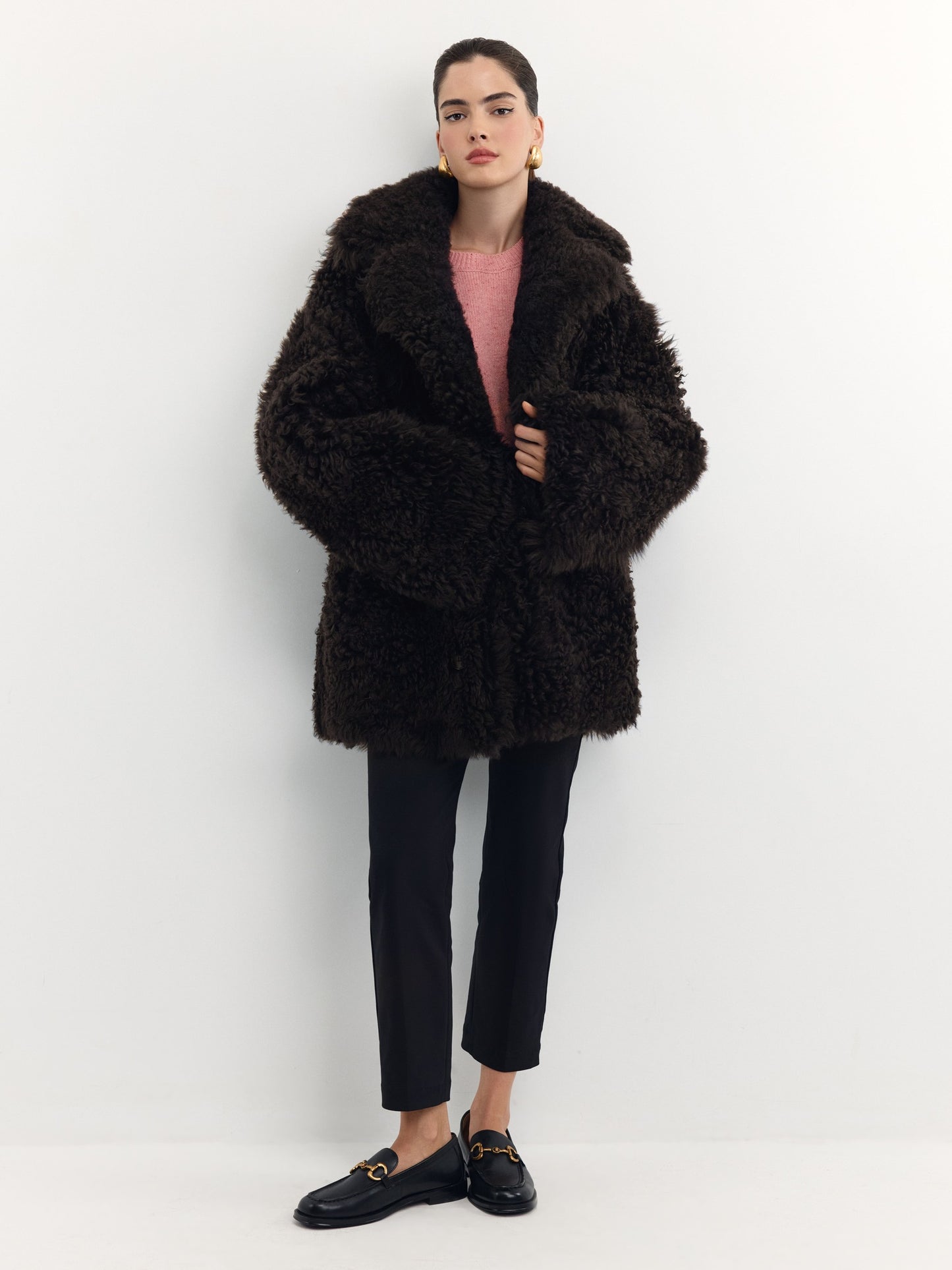 Double-sided fur coat made of Tigrado