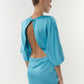 Maxi dress with Blue Lagoon Sleeves