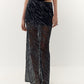 Paillette maxi skirt