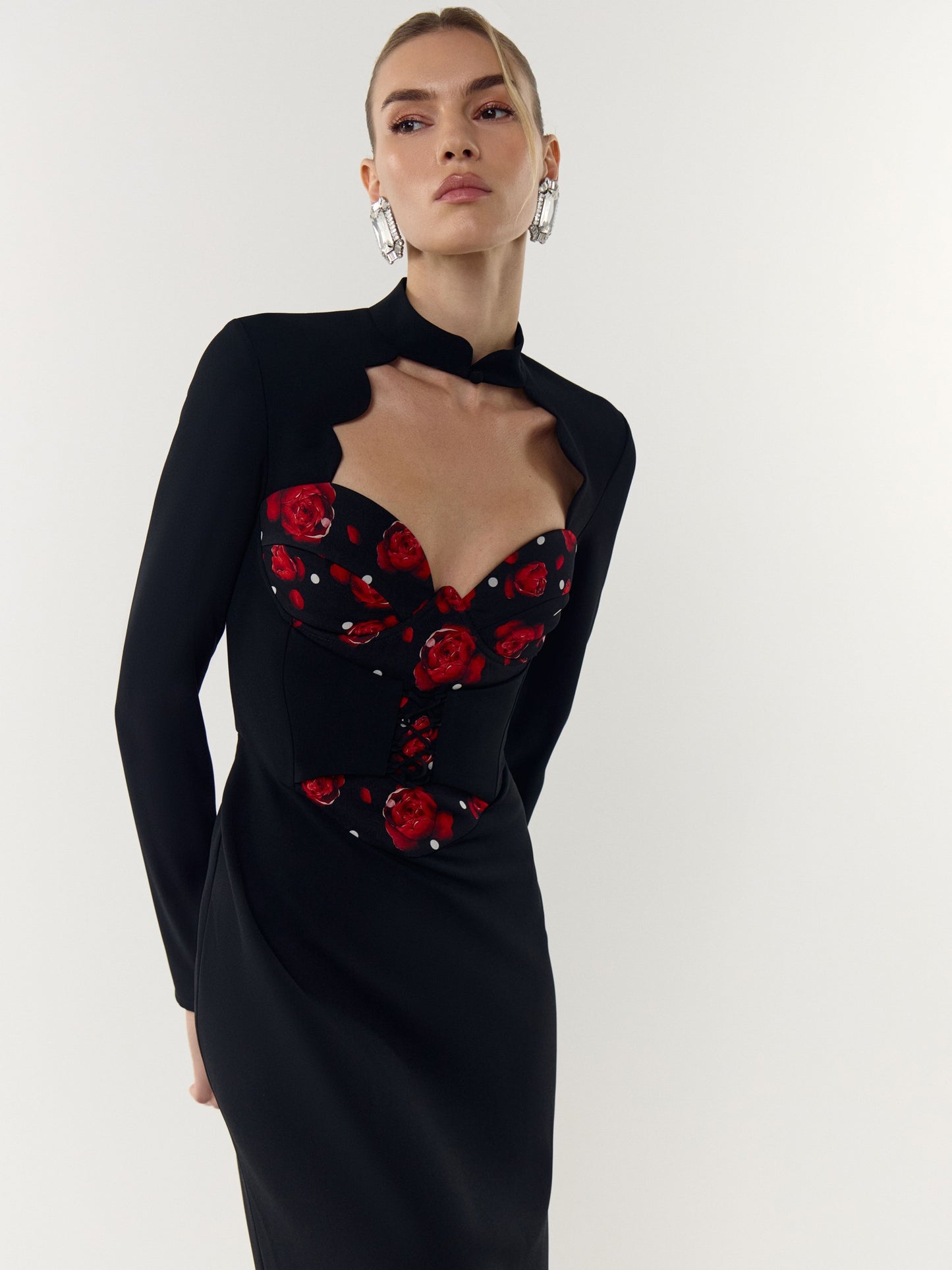 Gamble Corset Dress in Italian Chiffon