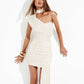 Helios mini dress with drape