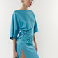 Maxi dress with Blue Lagoon Sleeves