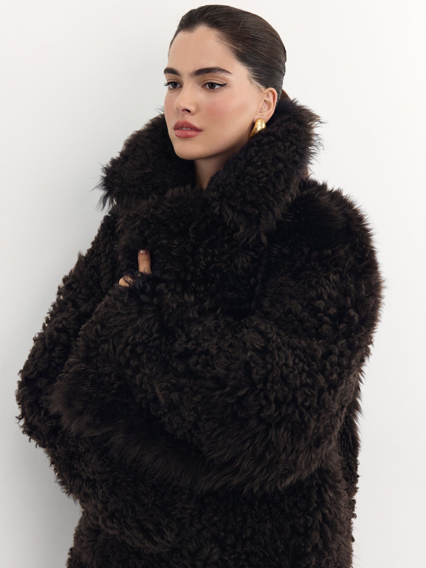 Double-sided fur coat made of Tigrado