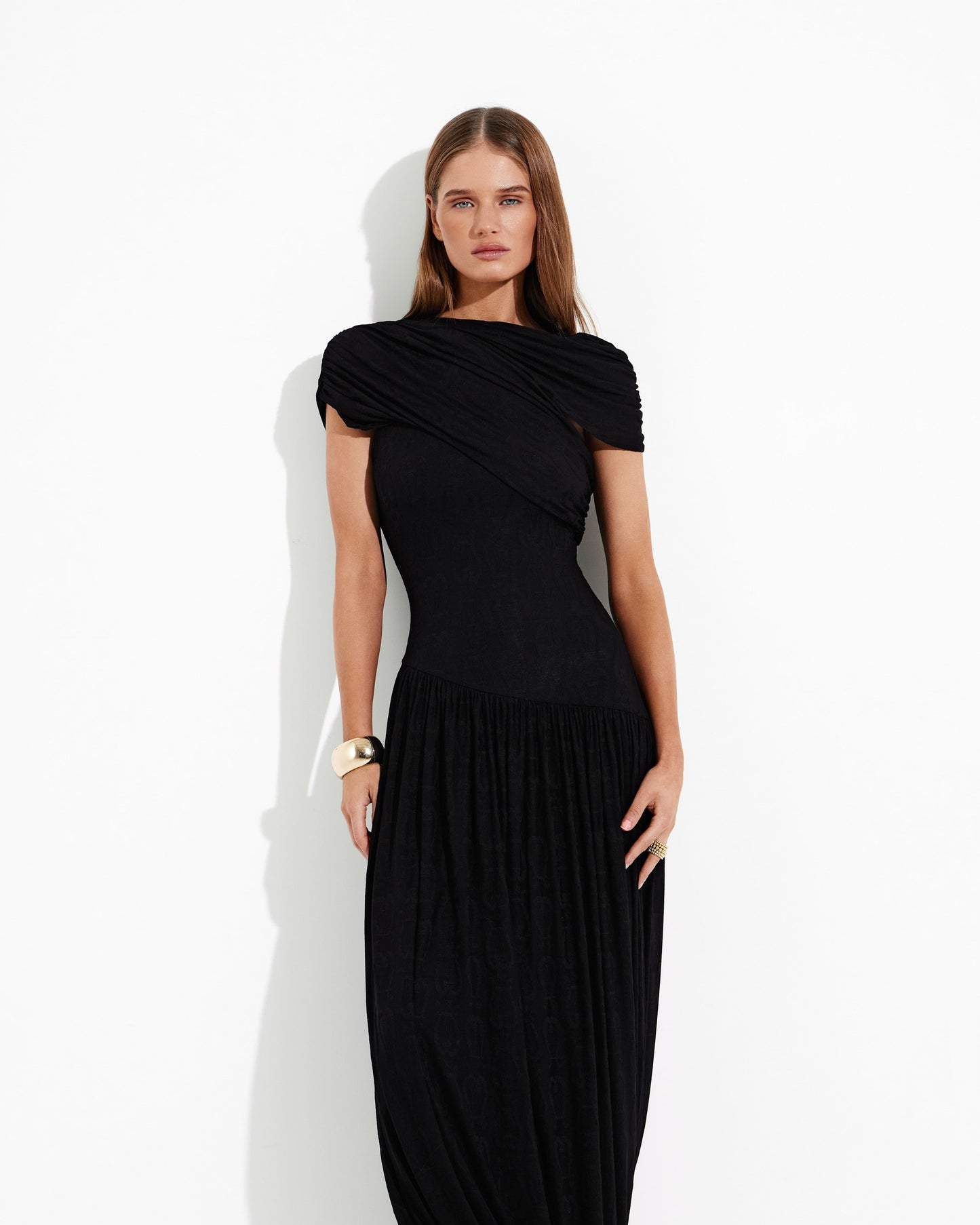 Selene Draped Maxi Dress