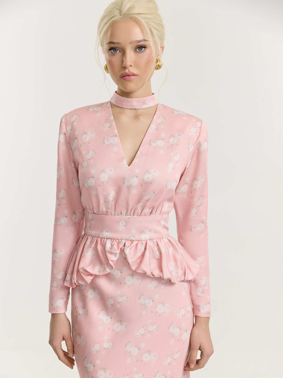 Spring Flower Midi Dress