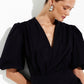 Italian cotton open back dress