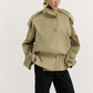 Italian cotton parka with a removable vest