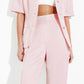 Straight cut trousers made of Italian linen
