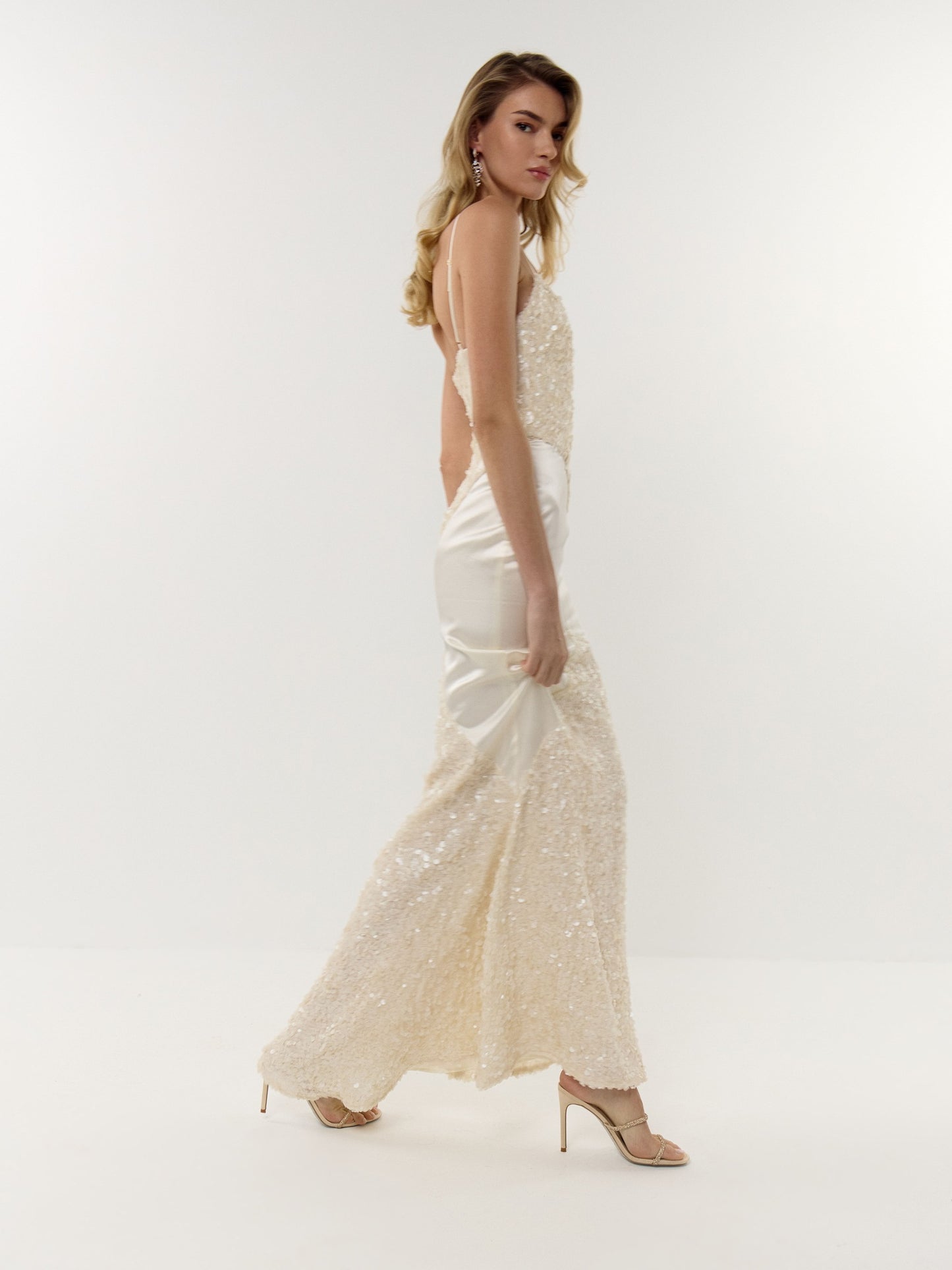 Maxi dress with sequins Carat