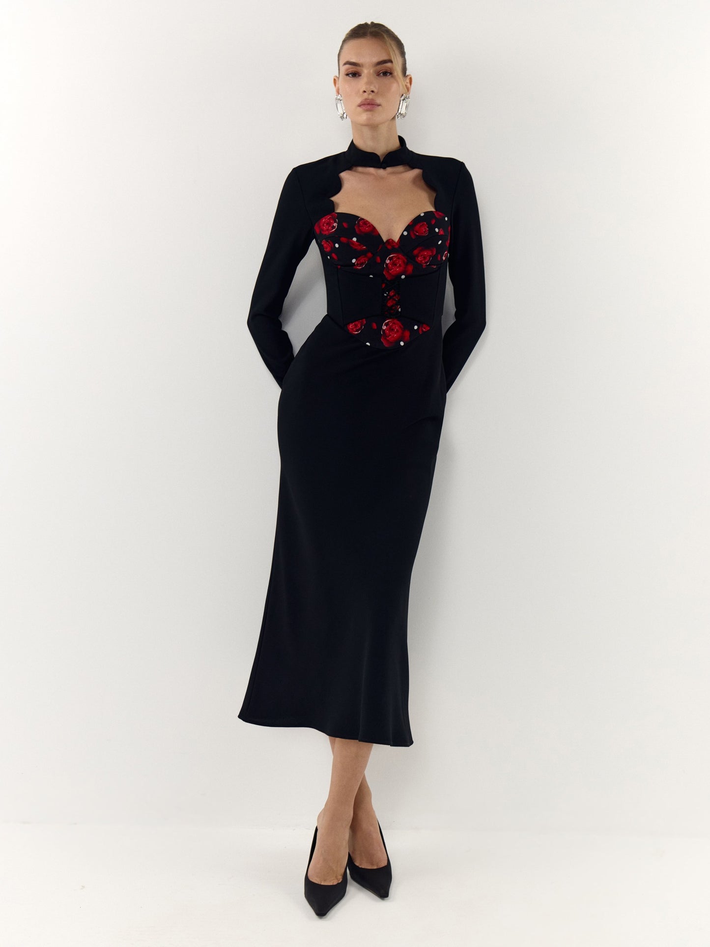 Gamble Corset Dress in Italian Chiffon