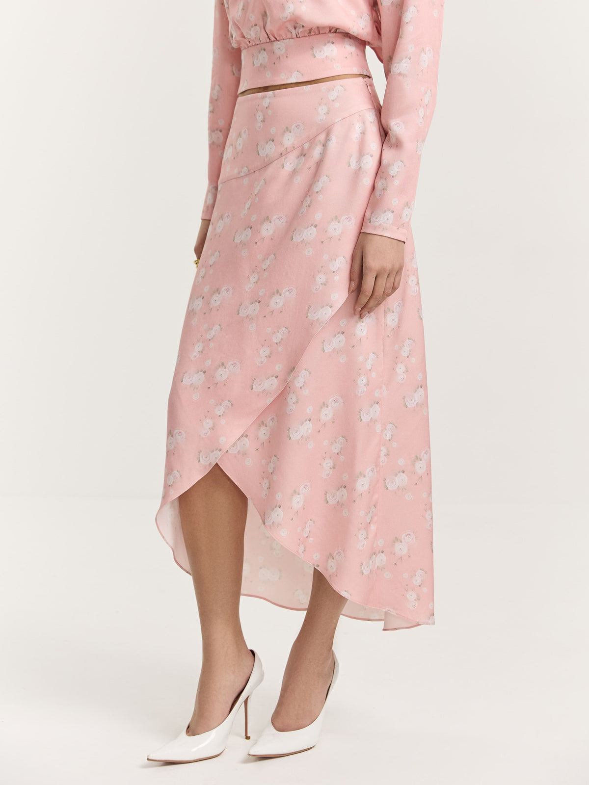 Spring Flower Midi Skirt