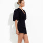 Italian cotton open back dress