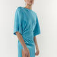 Maxi dress with Blue Lagoon Sleeves