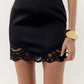 Mini skirt with lace insert by Vesper