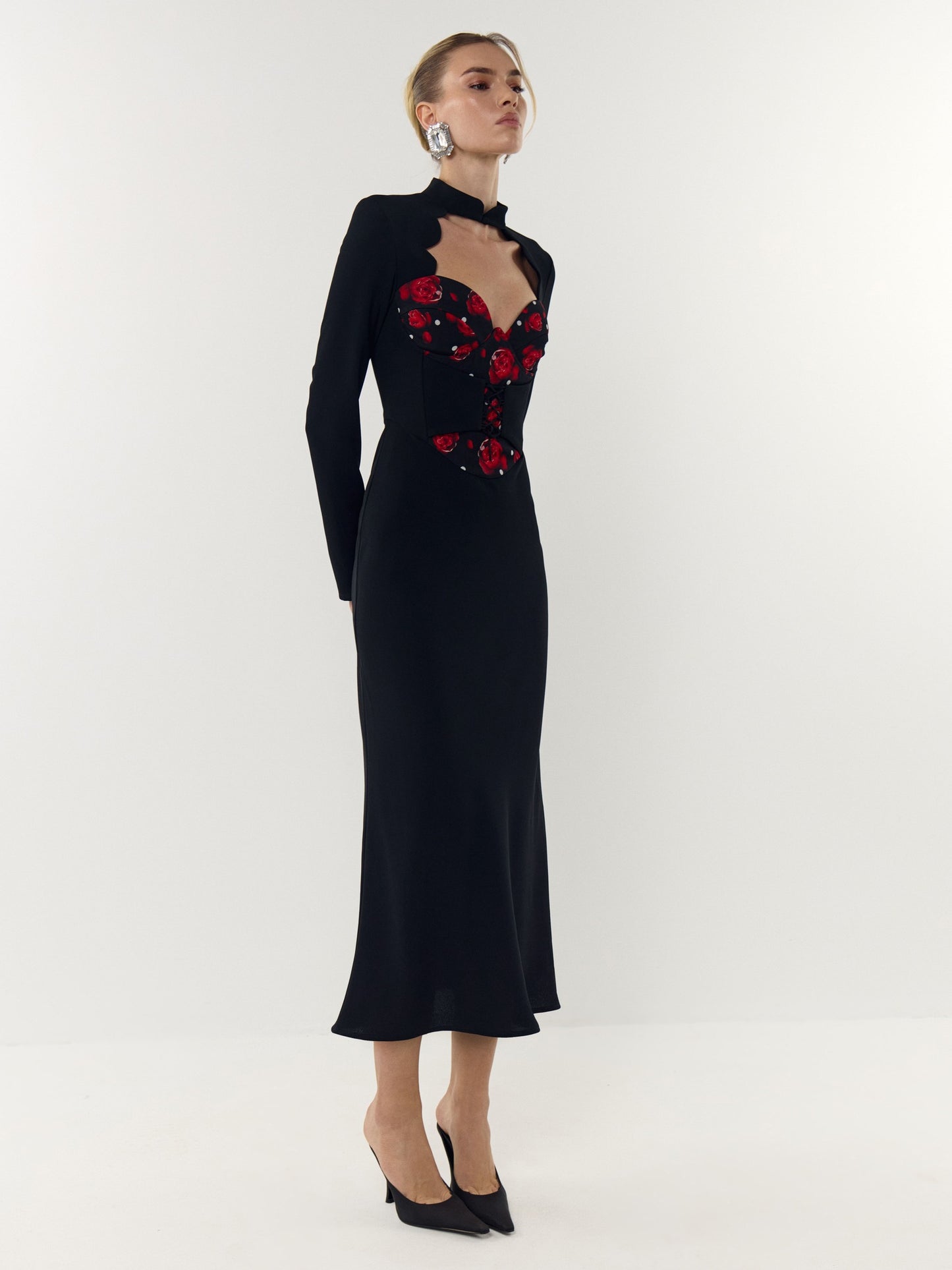 Gamble Corset Dress in Italian Chiffon