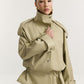 Italian cotton parka with a removable vest
